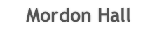Mordon Hall
